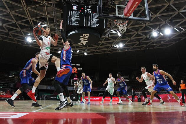 Vladimir Lucic (Muenchen) GER, FC Bayern Basketball vs. Anadolu Efes Istanbul, Basketball, EuroLeague, 30. Spieltag, Saison 2020 2021, 19.03.2021, GER, FC Bayern Basketball vs. Anadolu Efes Istanbul, Basketball, EuroLeague, 30. Spieltag, Saison 2020 2021, 19.03.2021, Muenchen Copyright: xEIBNER MarcelxEngelbrechtx EP_EER