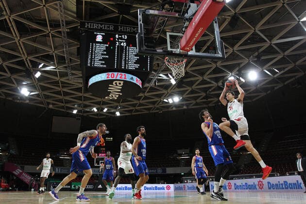 Vladimir Lucic (Muenchen) GER, FC Bayern Basketball vs. Anadolu Efes Istanbul, Basketball, EuroLeague, 30. Spieltag, Saison 2020 2021, 19.03.2021, GER, FC Bayern Basketball vs. Anadolu Efes Istanbul, Basketball, EuroLeague, 30. Spieltag, Saison 2020 2021, 19.03.2021, Muenchen Copyright: xEIBNER MarcelxEngelbrechtx EP_EER