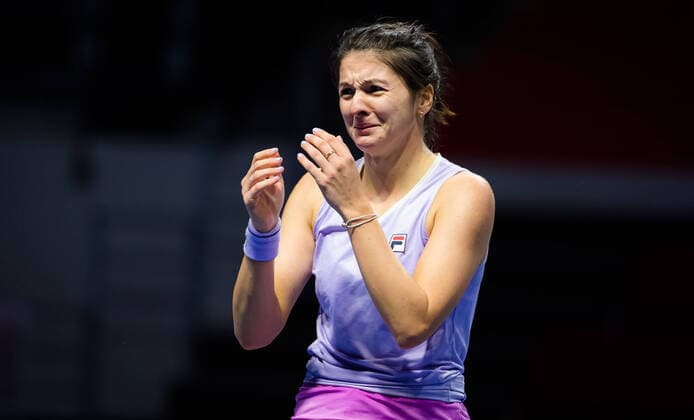 Sport Bilder des Tages March 20, 2021, ST PETERSBURG, RUSSIA: Margarita Gasparyan of Russia in action during the semi-finals of the 2021 St. Petersburg Ladies Trophy WTA, Tennis Damen 500 tournament against Vera Zvonareva of Russia ST PETERSBURG RUSSIA - ZUMAa181 20210320_zaa_a181_109 Copyright: xRobxPrangex