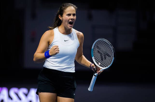 March 20, 2021, ST PETERSBURG, RUSSIA: Daria Kasatkina of Russia in action during the semi-finals of the 2021 St. Petersburg Ladies Trophy WTA, Tennis Damen 500 tournament against Svetlana Kuznetsova of Russia ST PETERSBURG RUSSIA - ZUMAa181 20210320_zaa_a181_116 Copyright: xRobxPrangex
