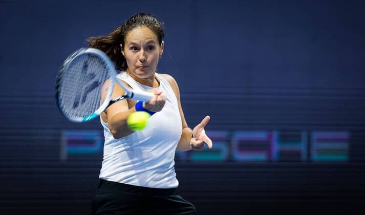Mandatory Credit: Photo by Rob Prange Shutterstock (11803321bb) Daria Kasatkina of Russia in action during the semi-finals of the 2021 St. Petersburg Ladies Trophy WTA, Tennis Damen 500 tournament WTA St Petersburg Ladies Trophy, Tennis, St Petersburg, Russia - 20 Mar 2021 WTA St Petersburg Ladies Trophy, Tennis, St Petersburg, Russia - 20 Mar 2021  Copyright: xRobxPrange Shutterstockx 11803321bb