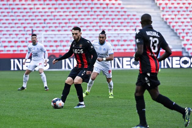 11 AMINE GOUIRI (NICE) FOOTBALL : Nice vs Marseille - Ligue 1 Uber Eats - 20 03 2021 FEP Panoramic 