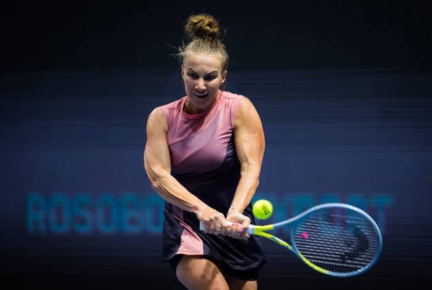 March 20, 2021, ST PETERSBURG, RUSSIA: Svetlana Kuznetsova of Russia in action during the semi-finals of the 2021 St. Petersburg Ladies Trophy WTA, Tennis Damen 500 tournament against Daria Kasatkina of Russia ST PETERSBURG RUSSIA - ZUMAa181 20210320_zaa_a181_172 Copyright: xRobxPrangex