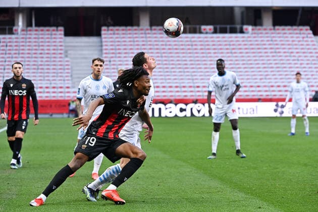 19 KHEPHREN THURAM (NICE) FOOTBALL : Nice vs Marseille - Ligue 1 Uber Eats - 20 03 2021 FEP Panoramic 