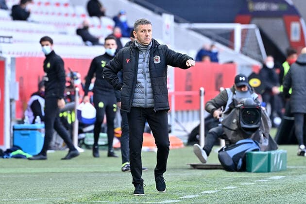 ADRIAN URSEA (ENTRAINEUR NICE) FOOTBALL : Nice vs Marseille - Ligue 1 Uber Eats - 20 03 2021 FEP Panoramic 