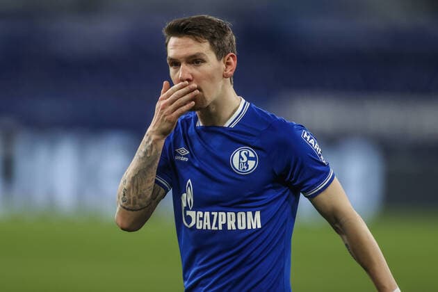 FC Schalke 04 - Borussia Mönchengladbach 20.03.2021, Fussball, Saison 2020 2021, 1. Bundesliga, 26.Spieltag, FC Schalke 04 - Borussia Mönchengladbach, Benito Raman (FC Schalke 04) Tim Rehbein RHR-FOTO Pool DFL REGULATIONS PROHIBIT ANY USE OF PHOTOGRAPHS AS IMAGE SEQUENCES AND OR QUASI-VIDEO. Gelsenkirchen Veltins Arena NRW Deutschland *** FC Schalke 04 Borussia Mönchengladbach 20 03 2021, Football, Season 2020 2021, 1 Bundesliga, 26 Matchday, FC Schalke 04 Borussia Mönchengladbach, Benito Raman FC Schalke 04 Tim Rehbein RHR FOTO Pool DFL REGULATIONS PROHIBIT ANY USE OF PHOTOGRAPHS AS IMAGE SEQUENCES AND OR QUASI VIDEO Gelsenkirchen Veltins Arena NRW Germany Poolfoto Tim Rehbein RHR-FOTO Pool ,EDITORIAL USE ONLY