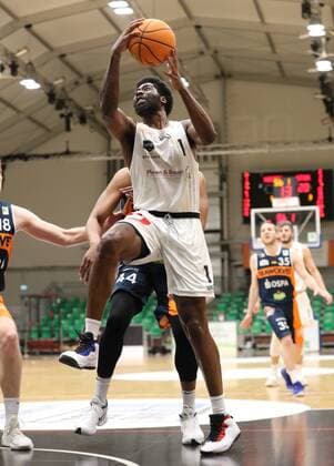 20.03.2021 - Basketball - Saison 2019 2020 - 2. Bundesliga Pro-A - 27. Spieltag: Nürnberg Falcons Basketball Club NBC - Rostock Seawolves - DaMa - Mario Kegler (1, Nürnberg Falcons BC NBC )