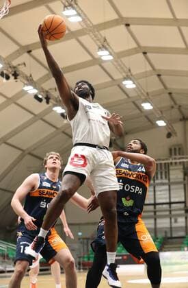 20.03.2021 - Basketball - Saison 2019 2020 - 2. Bundesliga Pro-A - 27. Spieltag: Nürnberg Falcons Basketball Club NBC - Rostock Seawolves - DaMa - Mario Kegler (1, Nürnberg Falcons BC NBC )