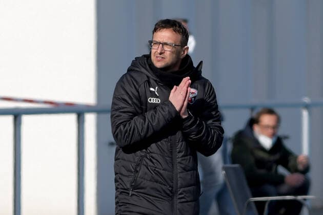 Sinsheim, Deutschland 20. Maerz 2021: 2. FBL - 2020 2021 - TSG 1899 Hoffenheim U20 vs. FC Ingolstadt Alexander Ziegler Trainer Frauen FC Ingolstadt Portrait, Porträt, Gesicht, Helmut Gmelin Stadion Baden Württemberg