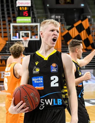 GER, BBL, ratiopharm ulm vs MHP RIESEN Ludwigsburg 20.03.2021, ratiopharm arena, Neu-Ulm, GER, BBL, ratiopharm ulm vs MHP RIESEN Ludwigsburg, im Bild Jacob Patrick (Ludwigsburg, 2)