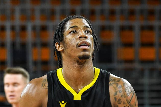 GER, BBL, ratiopharm ulm vs MHP RIESEN Ludwigsburg 20.03.2021, ratiopharm arena, Neu-Ulm, GER, BBL, ratiopharm ulm vs MHP RIESEN Ludwigsburg, im Bild Desi Rodriguez (Ludwigsburg, 20)