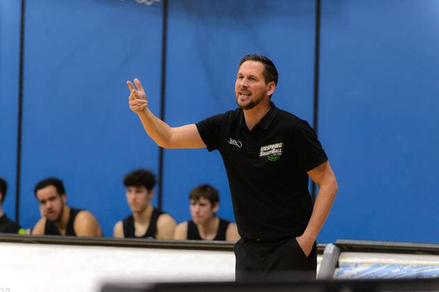 Dominik REINBOTH (Trainer Cheftrainer Headcoach Ehingen Urspring) ; Eisbären Bremerhaven vs Team Ehingen Urspring, Basketball, 2. Bundesliga ProA, 21.03.2021, 27. Spieltag, Saison 2020 2021, Bremerhaven, Trainingscenter Amerikaring ; Copyright: xErikxHillmer EIBNERx EP_ehr Eisbären Bremerhaven vs Team Ehingen Urspring, Basketball, 2. Bundesliga ProA, 21.03.2021, 27. Spieltag, Saison 2020 2021 Bremerhaven Copyright: xErikxHillmer EIBNERx EP_ehr