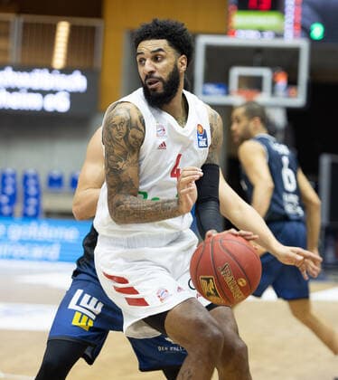 D.J. Seeley (Fc Bayern München, 4)¨¨¨HAKRO Merlins Crailsheim vs. FC Bayern München, Basketball, Bundesliga, easy credit BBL, Spieltag 24, Spielzeit 2020 2021, 21.03.2021, ¨¨ HAKRO Merlins Crailsheim vs. FC Bayern München, Basketball, Bundesliga, easy credit BBL, Spieltag 24, Spielzeit 2020 2021, 21.03.2021 Ilshofen Copyright: xNinaxSander xEibnerxPressefotoxIx EP_NSR