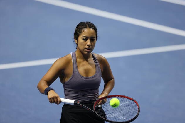 March 21, 2021, Saint Petersburg, Russia: Sabrina Santamaria of USA playing against Nadiia Kichenok of Ukraine and Raluca Olaru of Romania during the St. Petersburg Ladies Trophy 2021 tennis tournament at Sibur Arena..Final score: Saint Petersburg Russia - ZUMAs197 20210321_zaa_s197_177 Copyright: xMaksimxKonstantinovx
