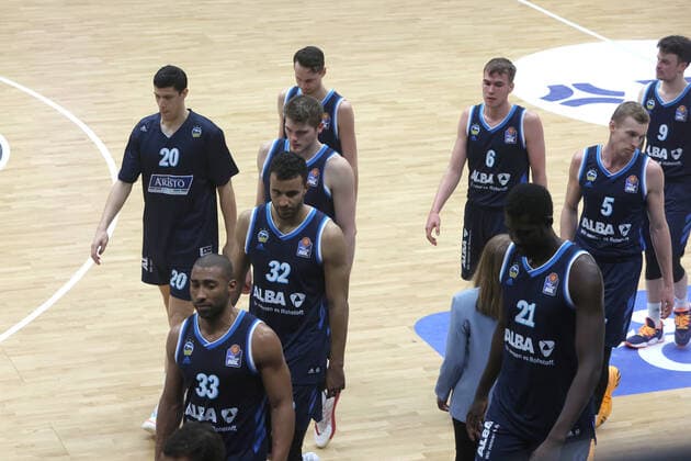 Basketball: Deutschland, 1. Bundesliga, Hamburg Towers - Alba Berlin, Hamburg, 23.03.2021 Enttäuschung bei Alba Berlin Hamburg Germany