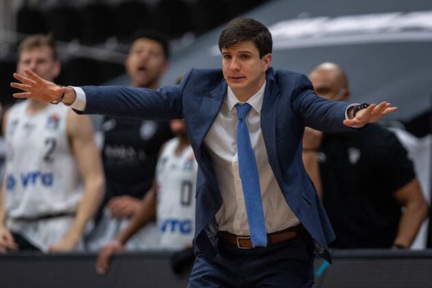 Basketball Hamburg 23.03.2021 Saison 2020 2021 1. Bundesliga BBL Hamburg Towers - Alba Berlin Pedro Calles (Hamburg, Trainer)