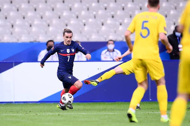 07 ANTOINE GRIEZMANN (FRA) FOOTBALL : France vs Ukraine - Qualifications Coupe du Monde 2022 - 24 03 2021 FEP Panoramic 