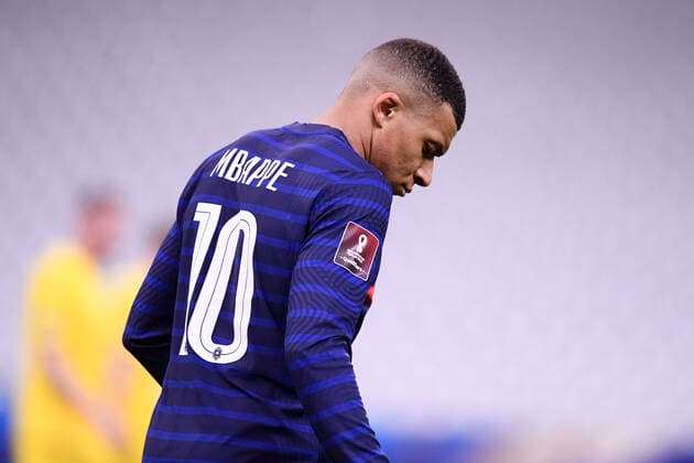 10 KYLIAN MBAPPE (FRA) - DOS FOOTBALL : France vs Ukraine - Qualifications Coupe du Monde 2022 - 24 03 2021 FEP Panoramic 