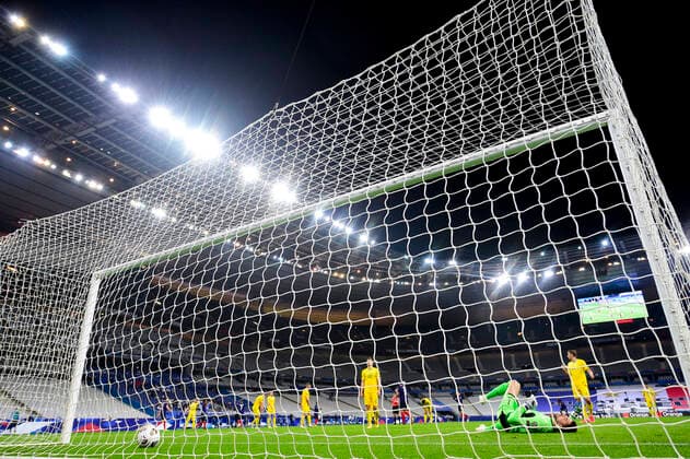 but de GRIEZMANN ANTOINE (France) FOOTBALL : France vs Ukraine - Eliminatoires coupe du Monde 2022 - 24 03 2021 JBAutissier Panoramic 