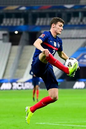 Benjamin Pavard (france) FOOTBALL : France vs Ukraine - Eliminatoires coupe du Monde 2022 - 24 03 2021 JBAutissier Panoramic 