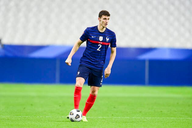 Benjamin Pavard (france) FOOTBALL : France vs Ukraine - Eliminatoires coupe du Monde 2022 - 24 03 2021 JBAutissier Panoramic 