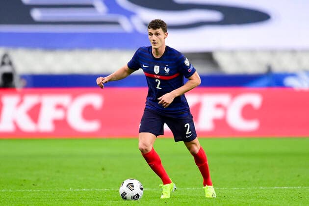 Benjamin Pavard (france) FOOTBALL : France vs Ukraine - Eliminatoires coupe du Monde 2022 - 24 03 2021 JBAutissier Panoramic 