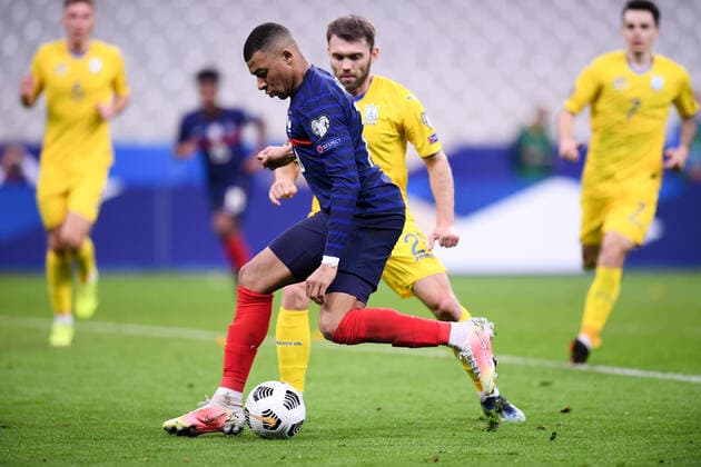10 KYLIAN MBAPPE (FRA) FOOTBALL : France vs Ukraine - Qualifications Coupe du Monde 2022 - 24 03 2021 FEP Panoramic 