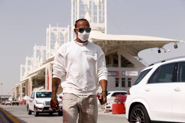44 Lewis Hamilton (GBR, Mercedes-AMG Petronas F1 Team), F1 Grand Prix of Bahrain at Bahrain International Circuit on March 25, 2021 in Sakhir, Bahrain. (Photo by HOCH ZWEI) Sakhir Bahrain