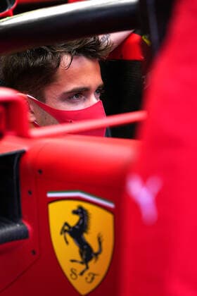 F1 Grand Prix of Bahrain 16 Charles Leclerc (MON, Scuderia Ferrari Mission Winnow), F1 Grand Prix of Bahrain at Bahrain International Circuit on March 25, 2021 in Sakhir, Bahrain. (Photo by COLOMBO IMAGES FIA Pool via HOCH ZWEI) Sakhir Bahrain Poolfoto HOCH ZWEI Pool COLOMBO IMAGES ,EDITORIAL USE ONLY