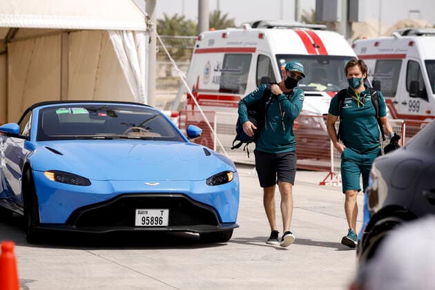 5 Sebastian Vettel (GER, Aston Martin Cognizant Formula One Team), F1 Grand Prix of Bahrain at Bahrain International Circuit on March 25, 2021 in Sakhir, Bahrain. (Photo by HOCH ZWEI) Sakhir Bahrain