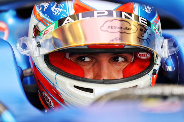 F1 Grand Prix of Bahrain 31 Esteban Ocon (FRA, Alpine F1 Team), F1 Grand Prix of Bahrain at Bahrain International Circuit on March 25, 2021 in Sakhir, Bahrain. (Photo by James Moy XPB Alpine F1 Team FIA Pool via HOCH ZWEI) Sakhir Bahrain Poolfoto HOCH ZWEI Pool XPB James Moy ,EDITORIAL USE ONLY