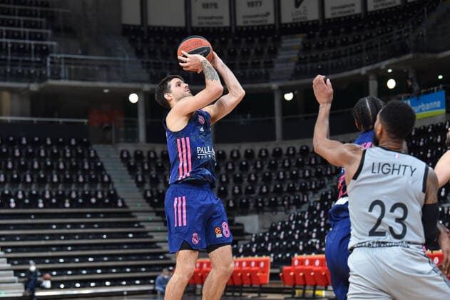 Nicolas Laprovittola (real madrid) BASKETBALL : LDLC ASVEL vs Real Madrid - Euroleague - 25 03 2021 FredericChambert Panoramic 