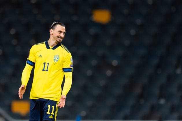 210325 Zlatan Ibrahimovic of Sweden during the FIFA World Cup, WM, Weltmeisterschaft, Fussball Qualifier football match between Sweden and Georgia on March 25, 2021 in Stockholm. Photo: Joel Marklund BILDBYRAN kod JM JM0097 bbeng fotboll football soccer fotball vm-kval kval fifa world cup qualifier qualifier landskamp sverige sweden sverige a georgia georgien Copyright: JOELxMARKLUND BB210325JM139