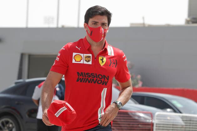 55 Carlos Sainz (ESP, Scuderia Ferrari Mission Winnow), F1 Grand Prix of Bahrain at Bahrain International Circuit on March 26, 2021 in Sakhir, Bahrain. (Photo by HOCH ZWEI) Sakhir Bahrain