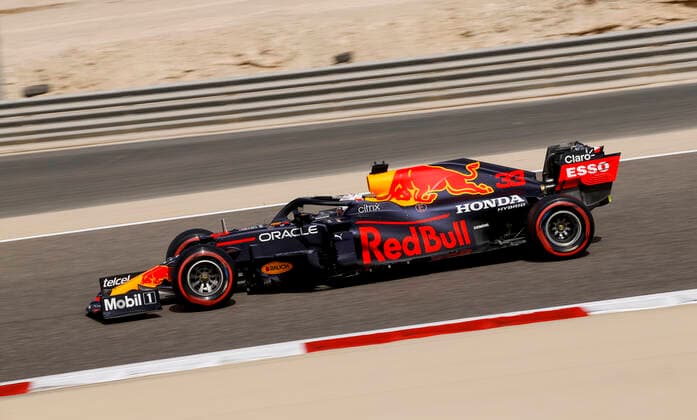 33 Max Verstappen (NED, Red Bull Racing), F1 Grand Prix of Bahrain at Bahrain International Circuit on March 26, 2021 in Sakhir, Bahrain. (Photo by HOCH ZWEI) Sakhir Bahrain