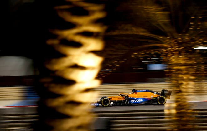 3 Daniel Ricciardo (AUS, McLaren F1 Team), F1 Grand Prix of Bahrain at Bahrain International Circuit on March 26, 2021 in Sakhir, Bahrain. (Photo by HOCH ZWEI) Sakhir Bahrain