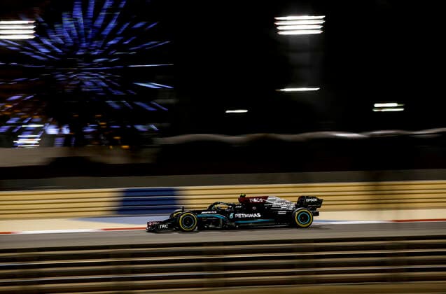 77 Valtteri Bottas (FIN, Mercedes-AMG Petronas F1 Team), F1 Grand Prix of Bahrain at Bahrain International Circuit on March 26, 2021 in Sakhir, Bahrain. (Photo by HOCH ZWEI) Sakhir Bahrain