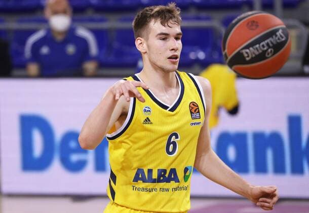 March 26, 2021, Barcelona, Catalonia, Spain: Malte Delow during the match betweeen FC Barcelona, Barca and Alba Berlin, corresponding to the week 31 of the Euroleague, played at the Palau Blaugrana. Photo: JGS Cordon Press Cordon Press