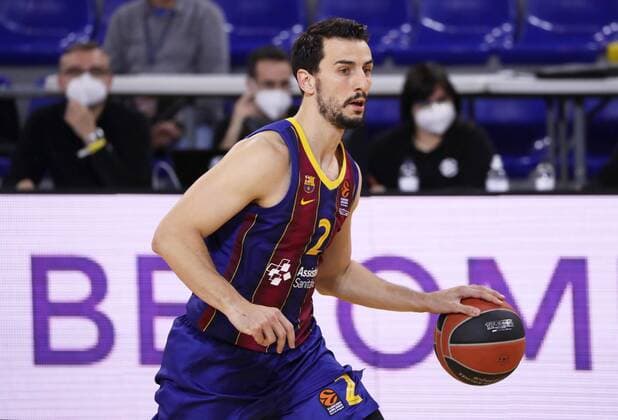 March 26, 2021, Barcelona, Catalonia, Spain: Leo Westermann during the match betweeen FC Barcelona, Barca and Alba Berlin, corresponding to the week 31 of the Euroleague, played at the Palau Blaugrana. Photo: JGS Cordon Press Cordon Press