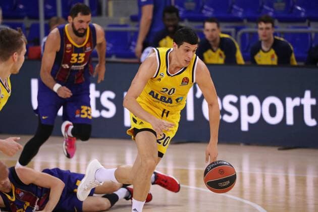 March 26, 2021, Barcelona, Catalonia, Spain: Simone Fontecchio during the match betweeen FC Barcelona, Barca and Alba Berlin, corresponding to the week 31 of the Euroleague, played at the Palau Blaugrana. Photo: JGS Cordon Press Cordon Press