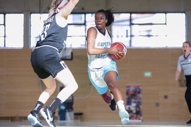 Capitol Bascats Duesseldorf gegen TG Neuss Tigers, 27.03.2021 Maryam Adepoju Olatunji ( 2, Capitol Bascats Duesseldorf); Capitol Bascats Duesseldorf gegen TG Neuss Tigers am 27.03.2021, Duesseldorf. Copyright: xBEAUTIFULxSPORTS KennyxBeelex