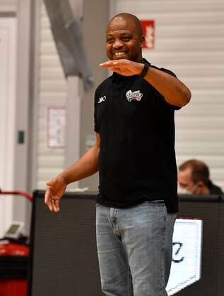 27.03.2021 - Basketball - Saison 2020 2021 - 2. Bundesliga Pro-A - 28. Spieltag: Nürnberg Falcons Basketball Club NBC - MLP Academics Heidelberg - - Derrick Taylor ( Co-Trainer Assistant-Coach Nürnberg Falcons BC NBC )
