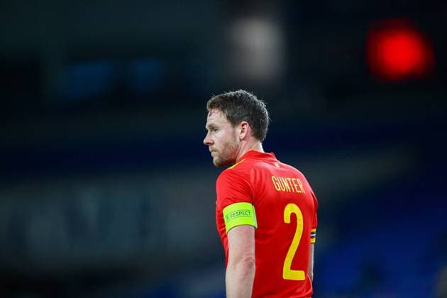 Wales v Mexico Friendly 27 03 2021. International Wales defender Chris Gunter (2) during the International Friendly, Länderspiel, Nationalmannschaft match between Wales and Mexico at the Cardiff City Stadium, Cardiff, Wales on 27 March 2021. Cardiff Cardiff City Stadium South Glamorgan Wales Editorial use only , Copyright: xGruffyddxThomasx PSI-12244-0005