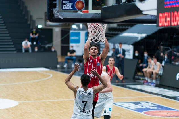 easyCredit Basketball Bundesliga, Hamburg, 27.03.2021 easyCredit Basketball Bundesliga, Hamburg Towers vs. FC Bayern Muenchen Basketball, Wade Baldwin ( 2 FC Bayern Muenchen Basketball) Copyright: xBEAUTIFULxSPORTS Mohwinkelx