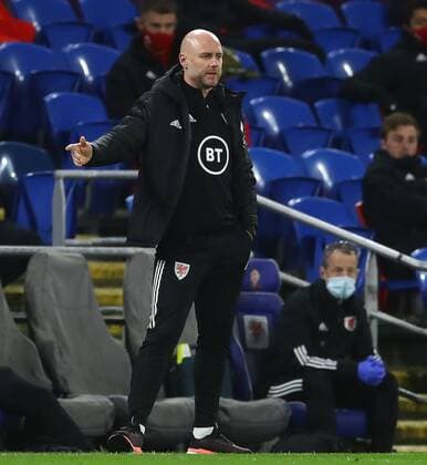 Mandatory Credit: Photo by Kieran McManus BPI Shutterstock (11832375s) Wales caretaker coach Rob Page gestures on the touchline Wales v Mexico, International Friendly, Länderspiel, Nationalmannschaft Football, The Cardiff City Stadium, Cardiff, UK - 27 Mar 2021 EDITORIAL USE ONLY No use with unauthorised audio, video, data, fixture lists, club league logos or live services. Online in-match use limited to 120 images, no video emulation. No use in betting, games or single club league player publications. Wales v Mexico, International Friendly, Football, The Cardiff City Stadium, Cardiff, UK - 27 Mar 2021 EDITORIAL USE ONLY No use with unauthorised audio, video, data, fixture lists, club league logos or live services. Online in-match use limited to 120 images, no video emulation. No use in betting, games or single club league player publications. Copyright: xKieranxMcManus BPI Shutterstockx 11832375s