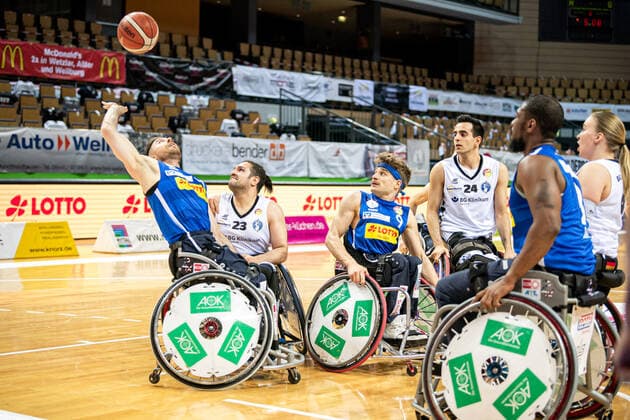 RBBL; RSV Lahn-Dill - BG Baskets Hamburg, 27.03.21 Steve Serio ( 11 RSV Lahn-Dill), Salman Balaghi ( 23 BG Baskets Hamburg), Christopher Huber ( 9 RSV Lahn-Dill), Mojtaba Kamali ( 24 BG Baskets Hamburg) Rittal Arena, Wetzlar, 27.03.21 Copyright: xBEAUTIFULxSPORTS Roeczeyx
