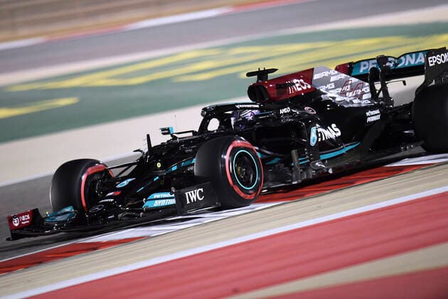 HAMILTON Lewis Mercedes AMG F1 Team FIA Formel 1 Saison 2021 in Bahrain 2.Tag Qualifikation Am 27.03.2021 Bahrain International Circuit As-Sachir
