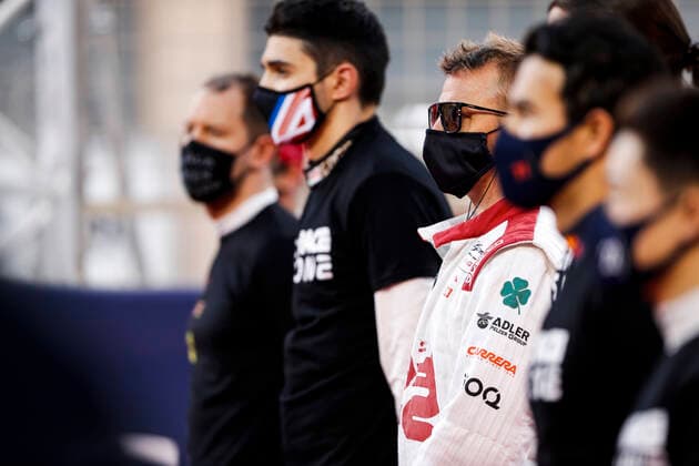 RAIKKONEN Kimi (fin), Alfa Romeo Racing ORLEN C41, portrait during Formula 1 Gulf Air Bahrain Grand Prix 2021 from March 26 to 28, 2021 on the Bahrain International Circuit, in Sakhir, Bahrain - FORMULE 1 : Grand prix du Bahrein - Sakhir - Course - 28 03 2021 DPPI Panoramic 