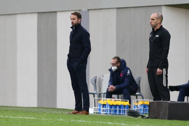 Albania v England 2022 FIFA World Cup, WM, Weltmeisterschaft, Fussball Qualifiers England Manager Gareth Southgate during the 2022 FIFA World Cup Qualifiers match at the Air Albania Stadium, Tirana Content Not Available For UK Newspapers Copyright: xFocusxImagesx FIL-15360-0025