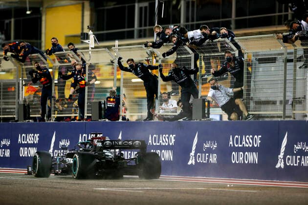 44 Lewis Hamilton (GBR, Mercedes-AMG Petronas F1 Team), F1 Grand Prix of Bahrain at Bahrain International Circuit on March 28, 2021 in Sakhir, Bahrain. (Photo by HOCH ZWEI) Sakhir Bahrain
